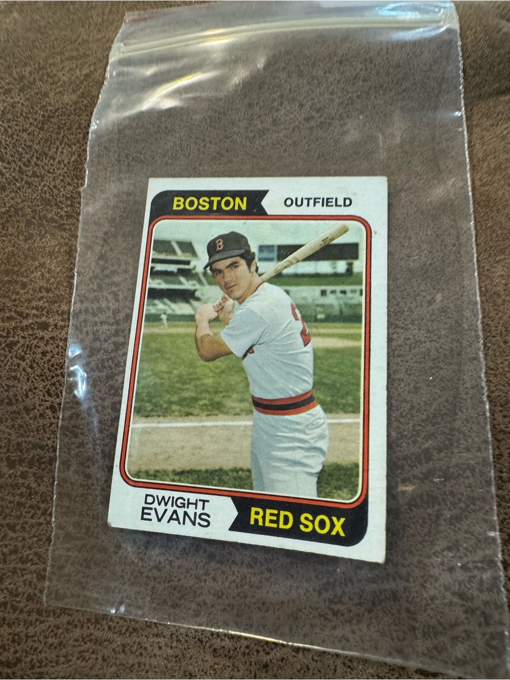 Dwight Evans Red Sox Baseball Card - Boston Outfield